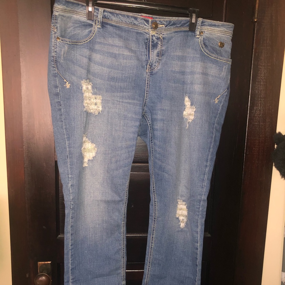 Original Apple Bottom Jeans - distressed - size 22